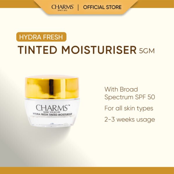 CHARMS Hydra Fresh Tinted Moisturiser SPF50+ PA++++ 5gm